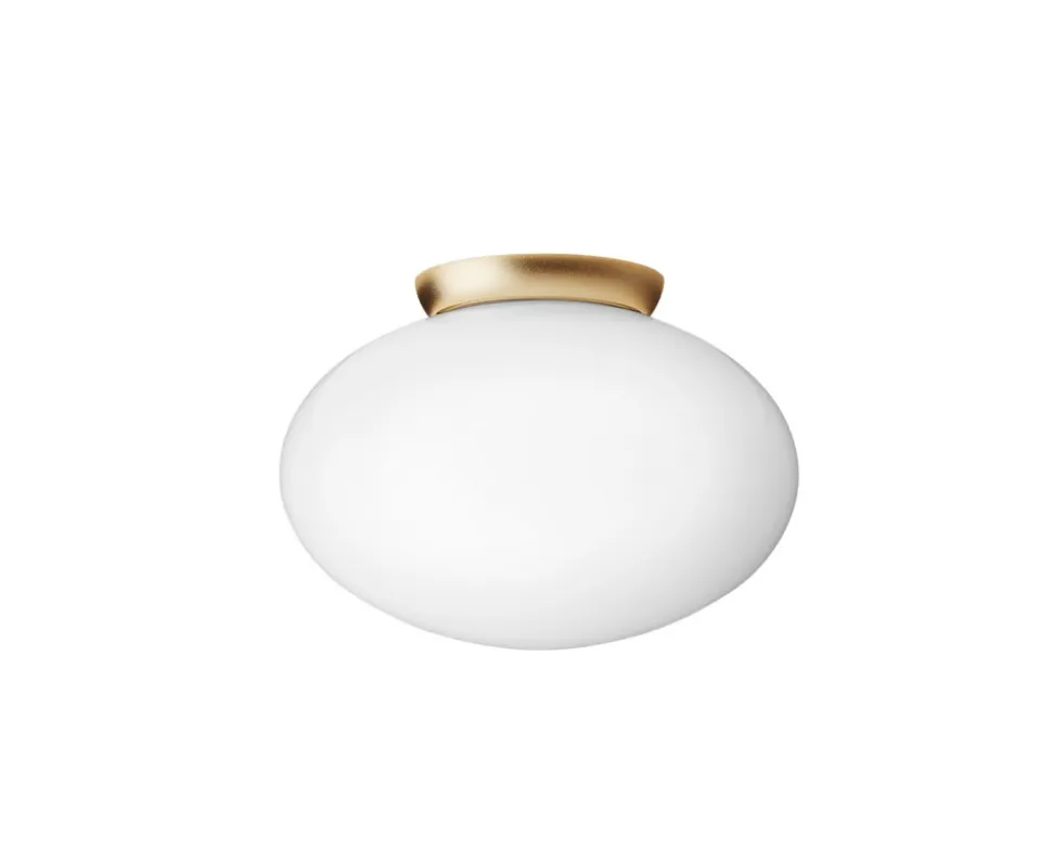 Rizzatto 301 Taklampa | Satin Brass/Opal