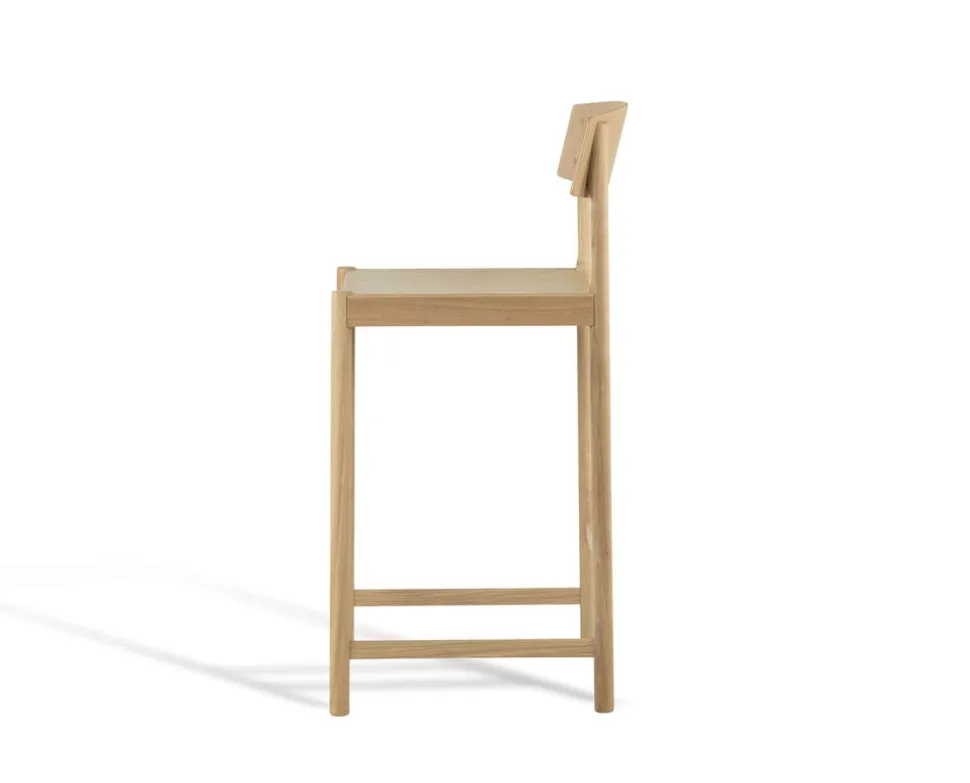 Rod Barstol 65 | Vitpigmenterad mattlackad ek