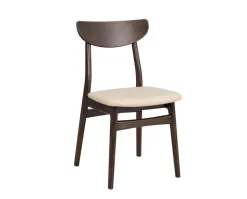 Rodham Stol | Brun ek, beige