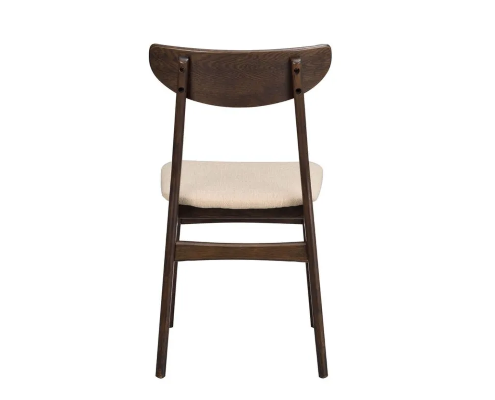 Rodham Stol | Brun ek, beige