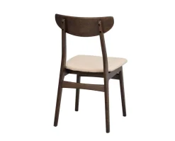 Rodham Stol | Brun ek, beige