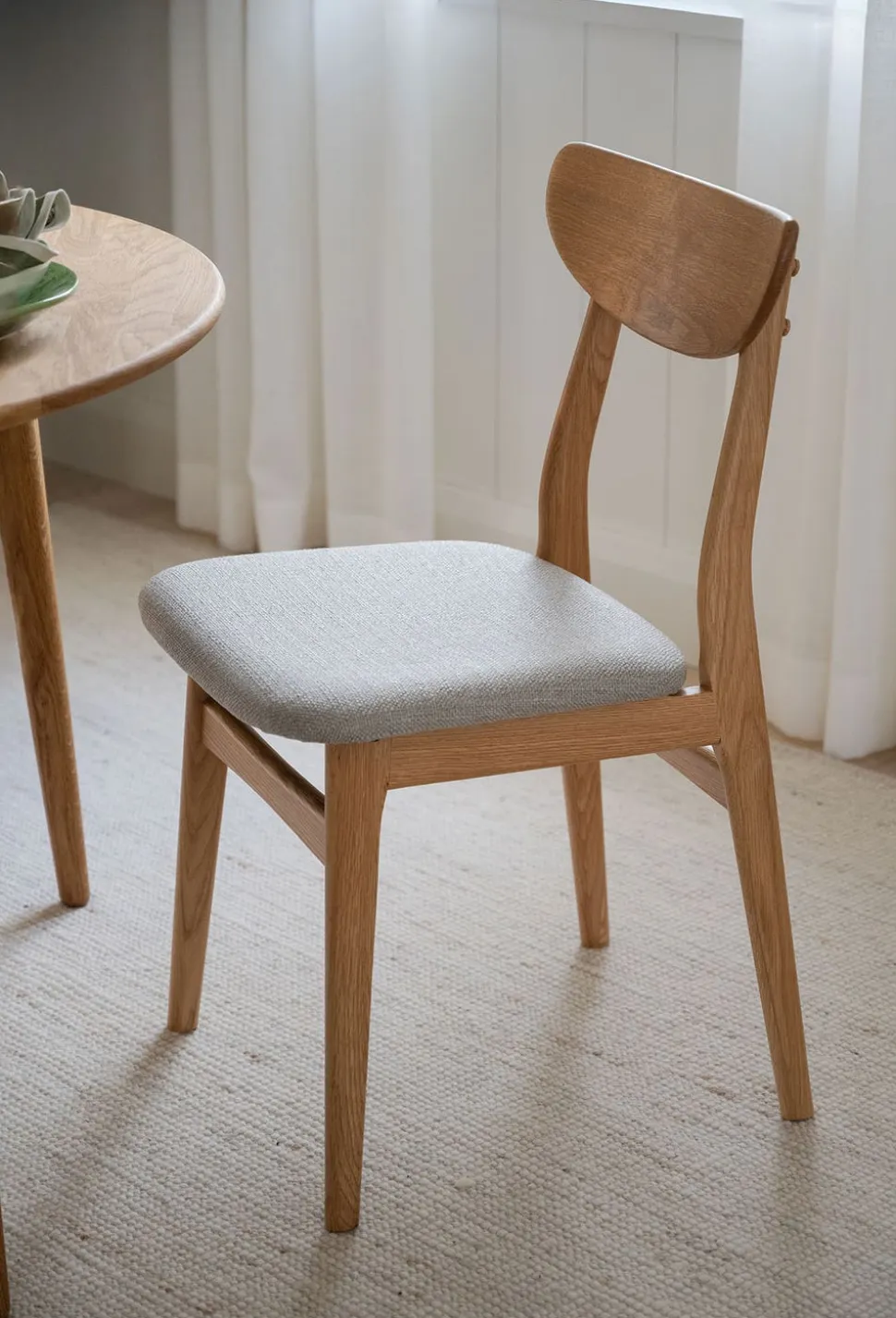 Rodham Stol | Ek, Gråbeige