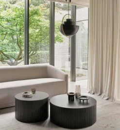 Roller Max Soffbord Ø60 | Mörkbrun Mahogny