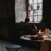 Roots Cafébord Ø74 | Svart