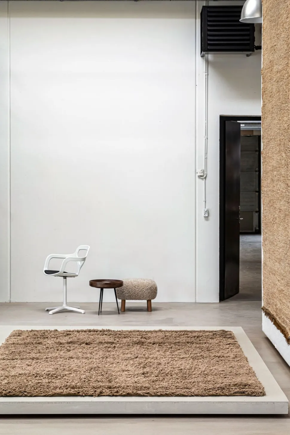 Rya matta nougat brown 200x300 SPECIALMÅTT