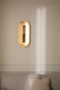 Sasi Vägglampa Large | Brass