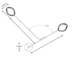 Satellite Vägglampa | Svart