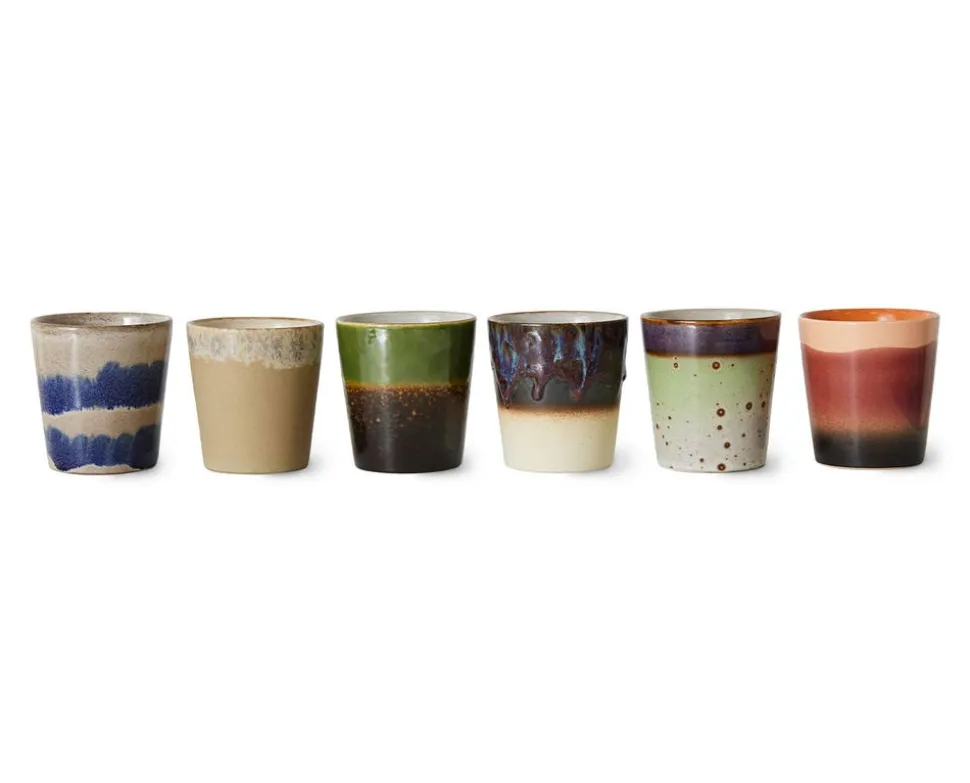 70s Ceramics Kaffemuggar 6-pack | Grounding