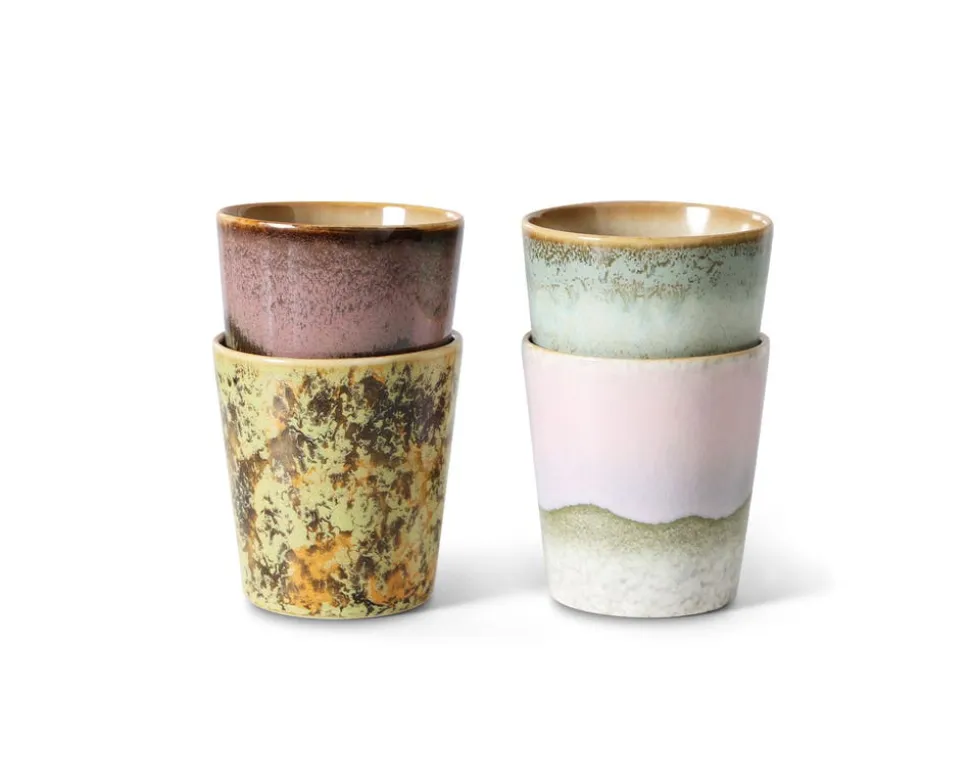 70s Ceramics Kaffemuggar 4-pack | Serendipity