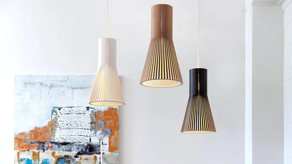 Secto small 4201 taklampa Valnöt