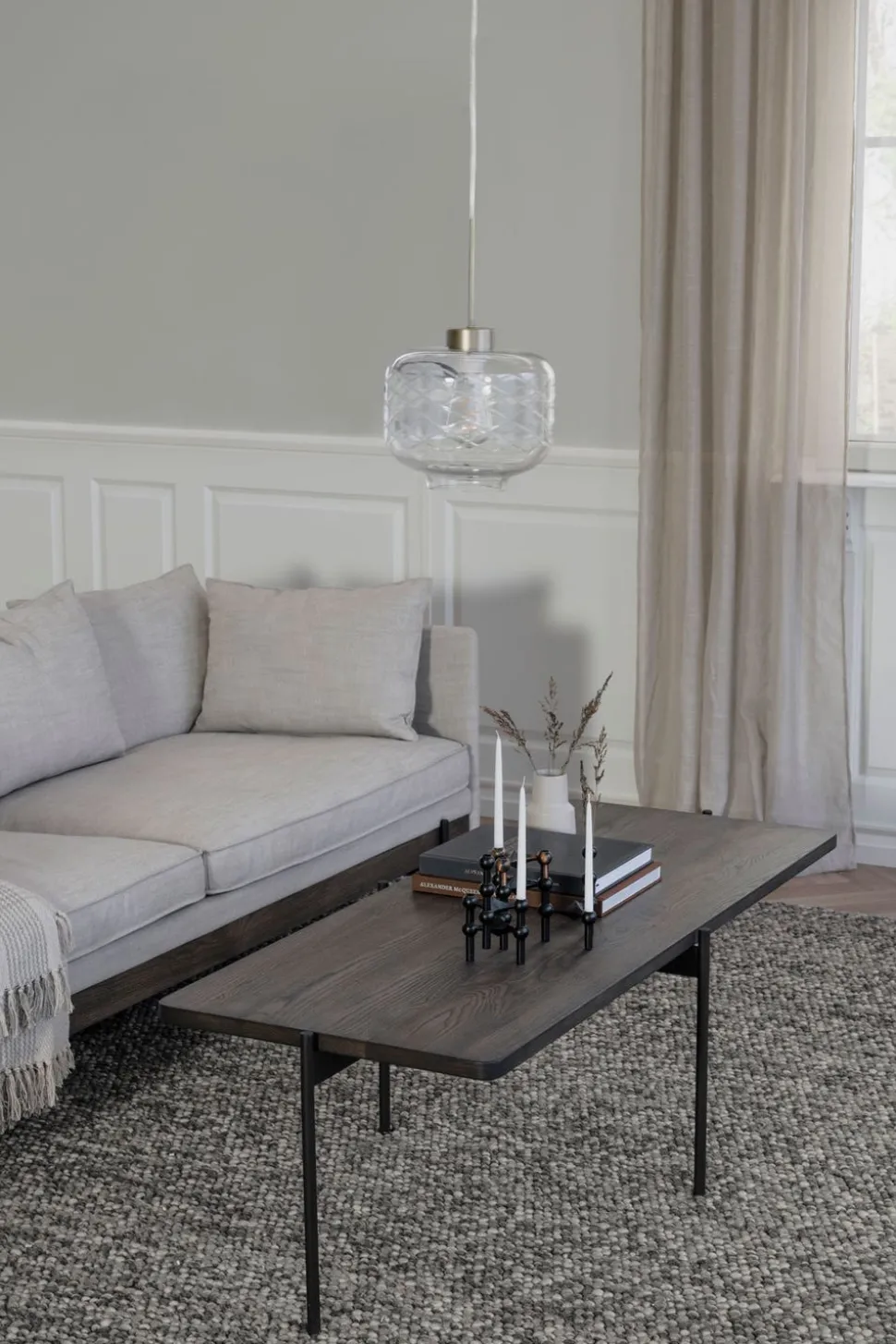 Shelton Soffbord | 145x60 Brun Ask