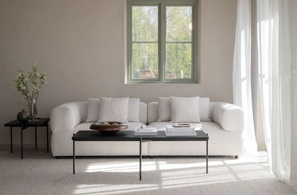 Shelton Soffbord | 145x60 Svart Ask