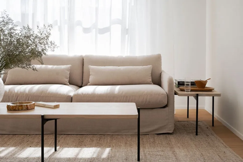 Shelton Soffbord | 145x60 Vitpigm. Ek