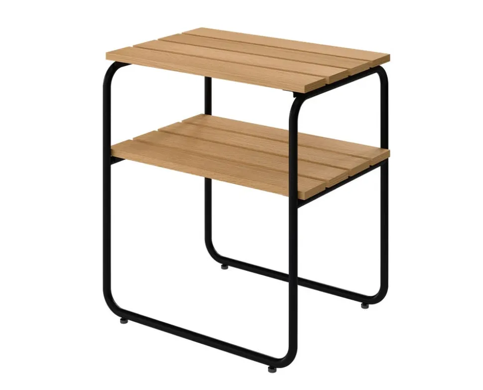 Sidobord L45 | Oljad Ek, Svart