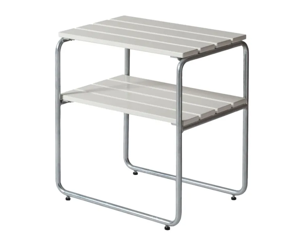 Sidobord L45 | Vitlackad Ek