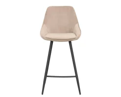 Sierra Barstol | Beige Sammet