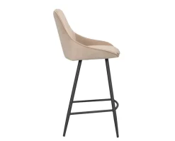 Sierra Barstol | Beige Sammet