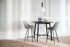 Sierra Barstol | Beige Sammet