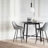Sierra Barstol | Mörkgrått Microfibertyg