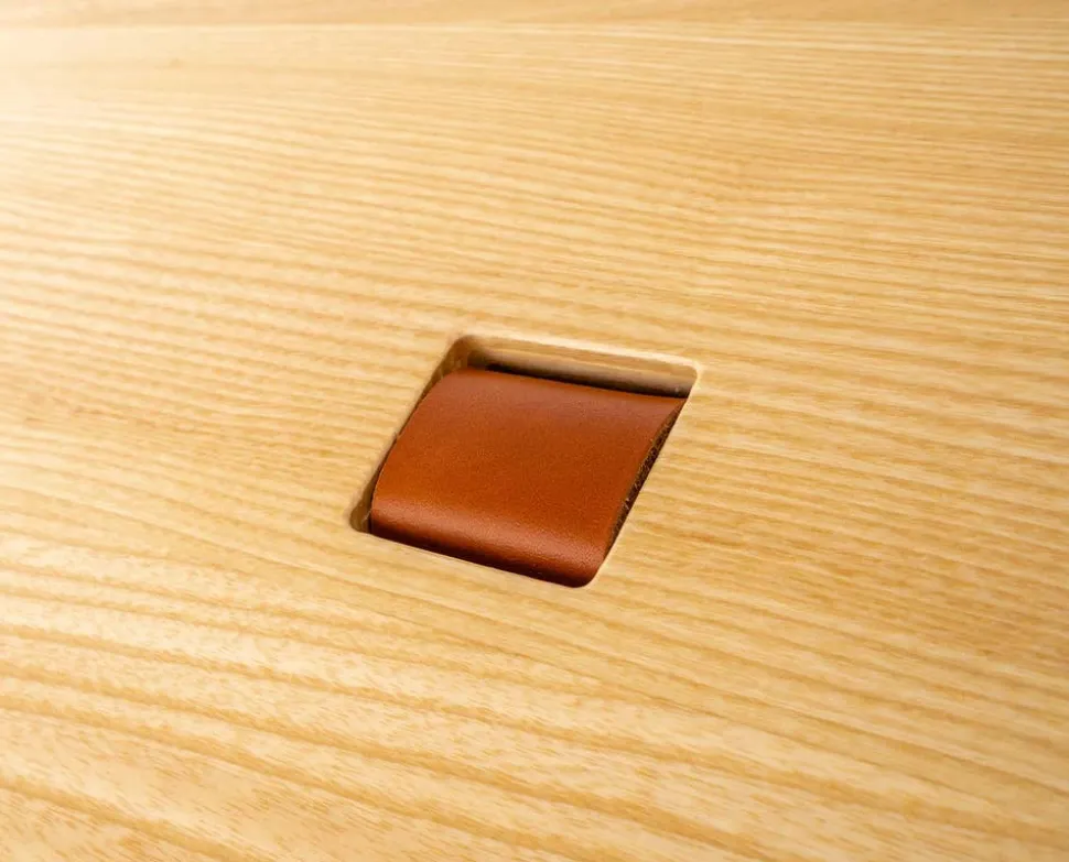 Sierra Sidobord Ask / Polo Läder