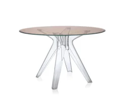 Sir Gìo matbord runt Ø120 Transparent | Rosa