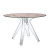 Sir Gìo matbord runt Ø120 Transparent | Rosa
