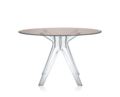 Sir Gìo matbord runt Ø120 Transparent | Rosa