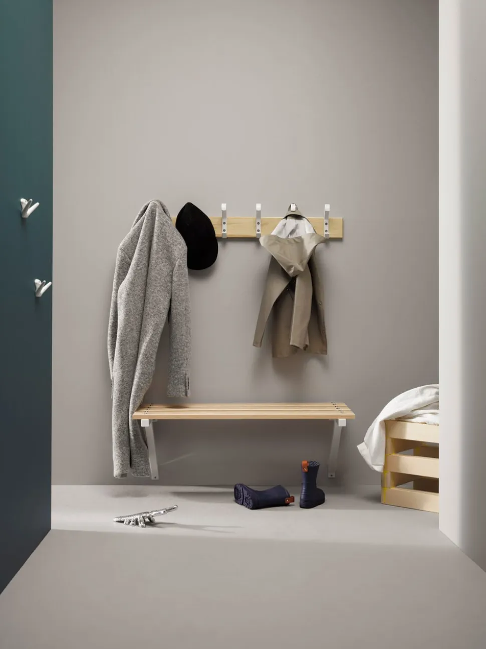 Sittbänk 67 | Furu/Vit | 45 cm