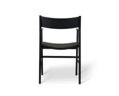 Siza Karmstol | Svartlaserad Ask/Skinnsits