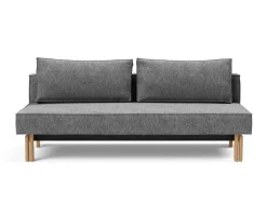 Sly Wood Bäddsoffa | Ek | 563 Twist Charcoal