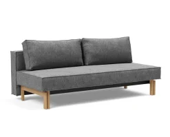 Sly Wood Bäddsoffa | Ek | 563 Twist Charcoal