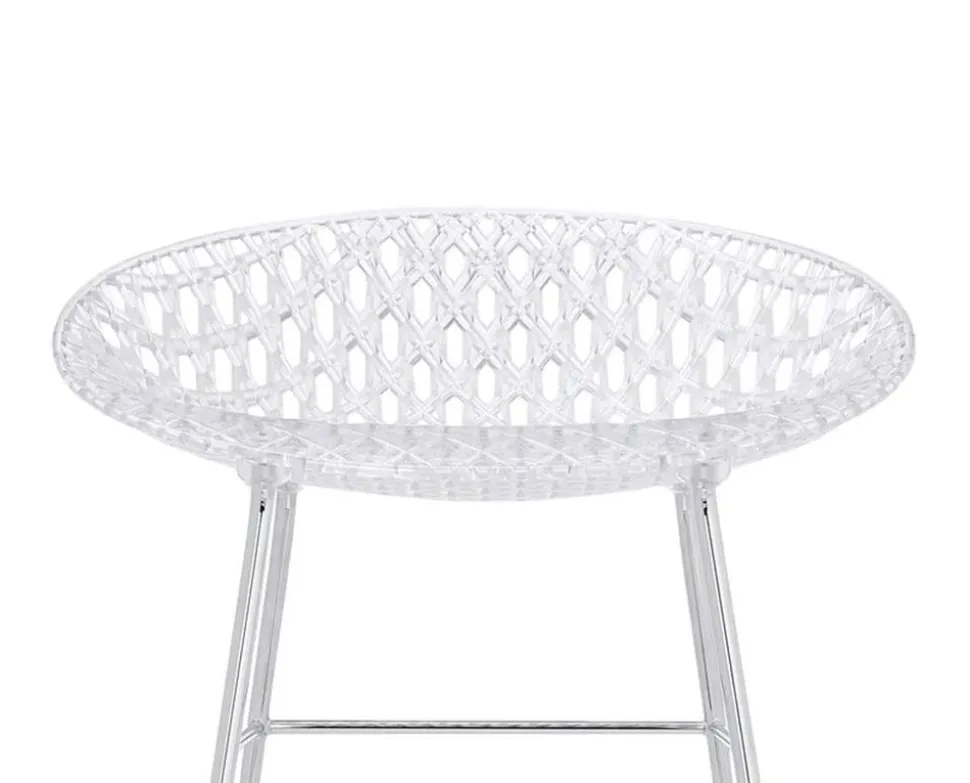 Smatrik barstol | Crystal/Chrome