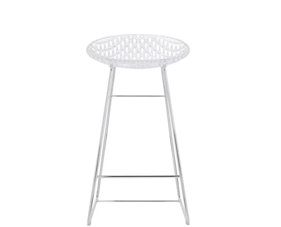 Smatrik barstol | Crystal/Chrome
