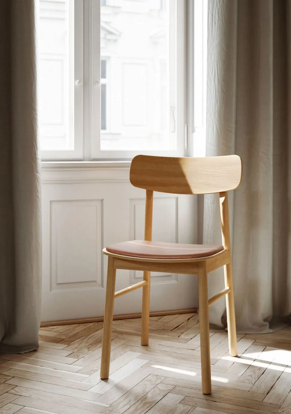 Soma Stol Oljad Ek | Lädersits Cognac