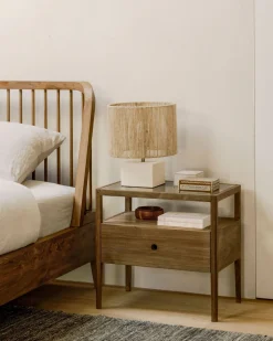 Spindle Sängbord | Teak