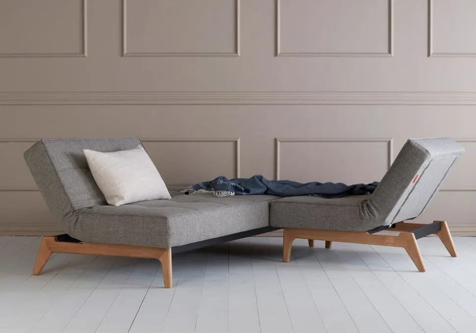 Splitback Bäddsoffa med Ekben