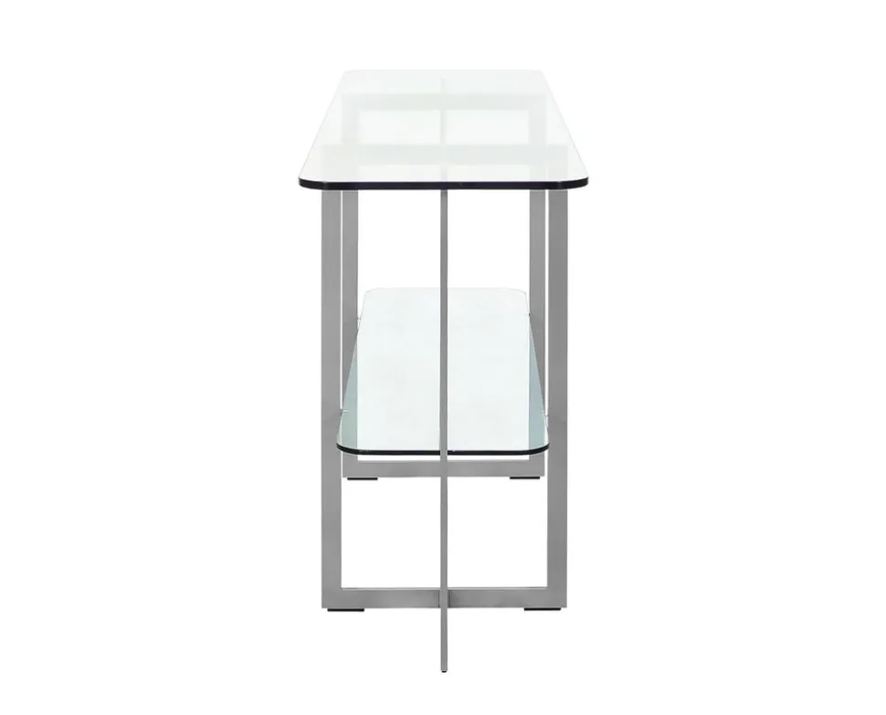 Square Avlastningsbord | SilverGrå/ Glas