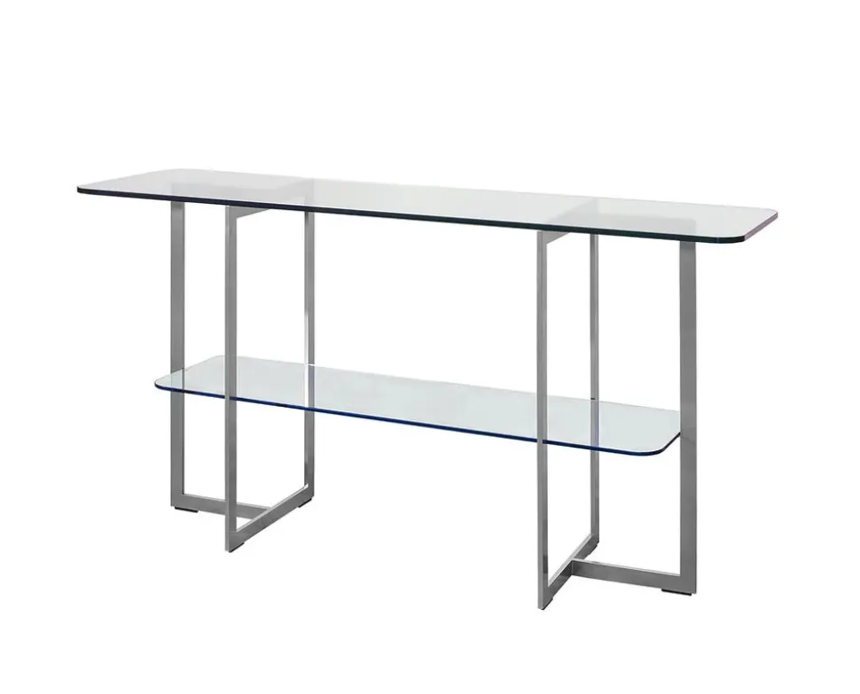 Square Avlastningsbord | SilverGrå/ Glas