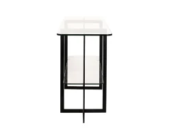 Square Avlastningsbord | Svart/ Glas