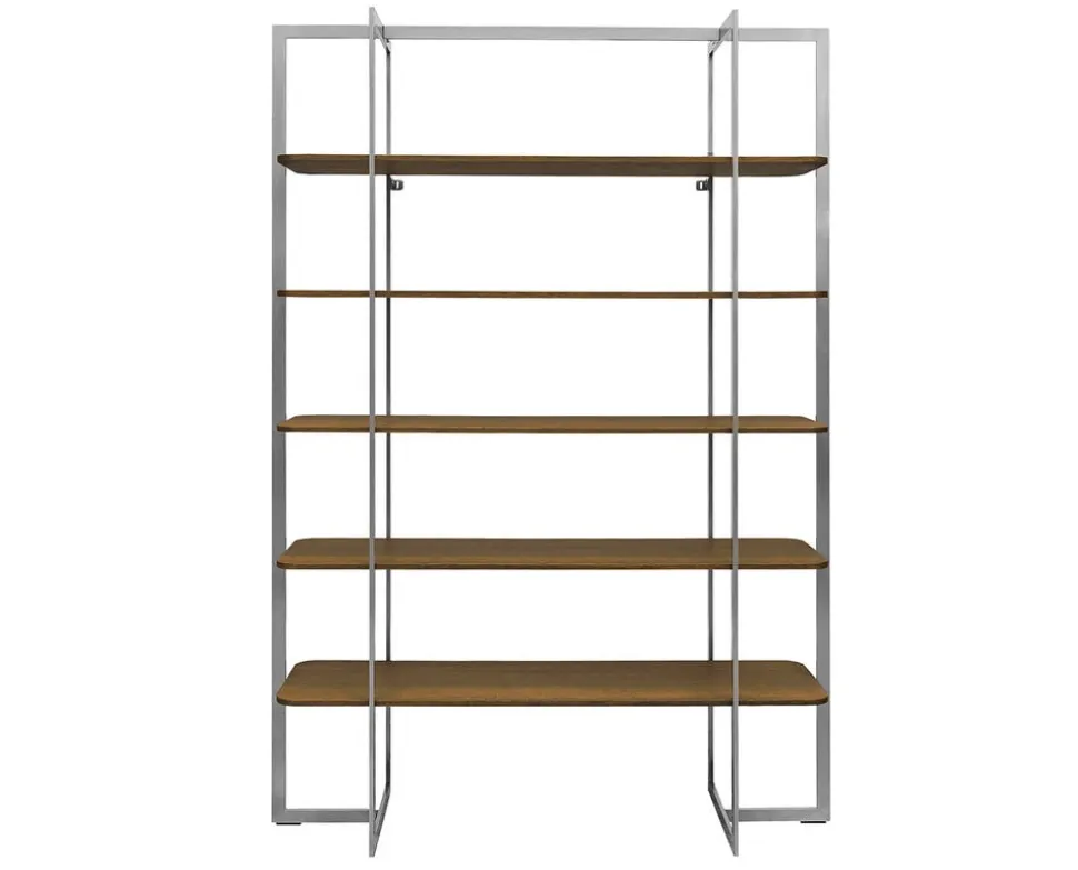 Square Bokhylla | SilverGrå/ Burned Walnut