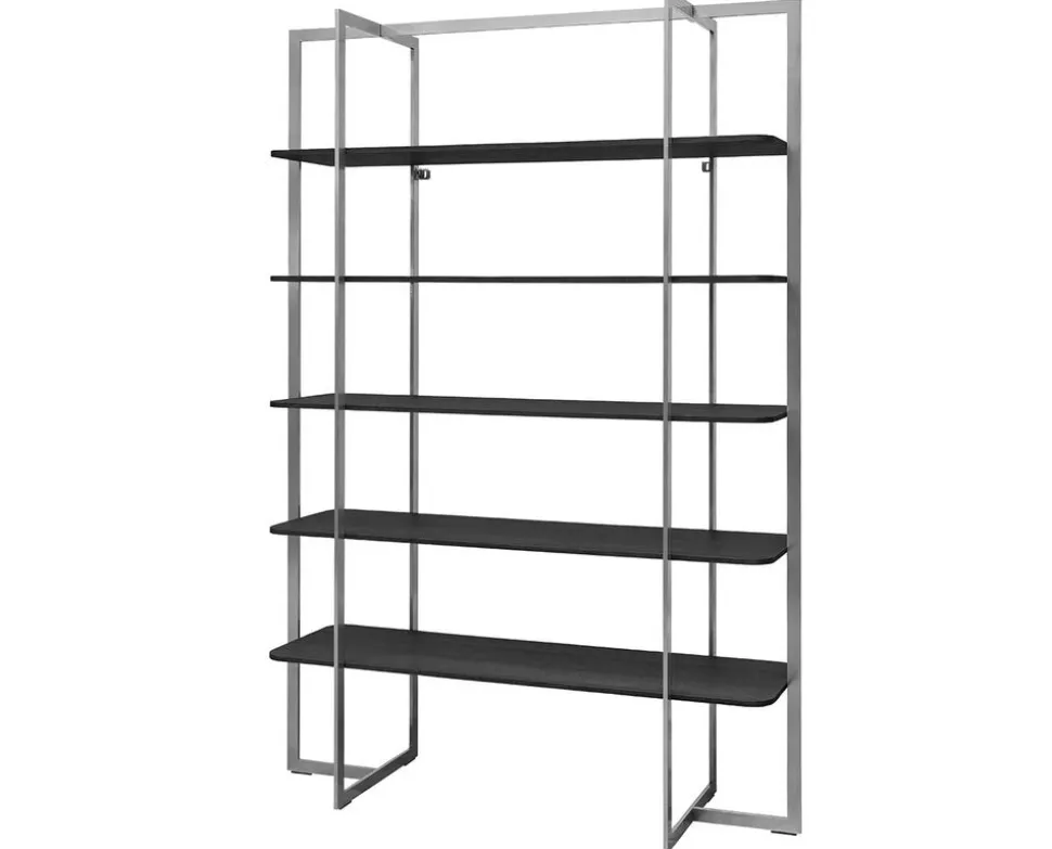 Square Bokhylla | SilverGrå/ Svart Ek