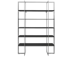 Square Bokhylla | SilverGrå/ Svart Ek