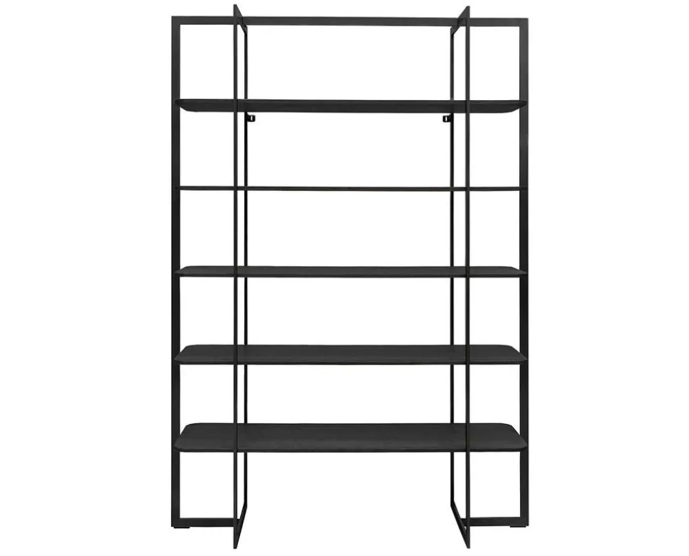 Square Bokhylla | Svart Ek