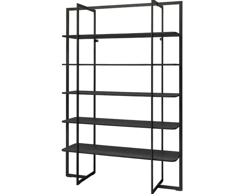 Square Bokhylla | Svart Ek