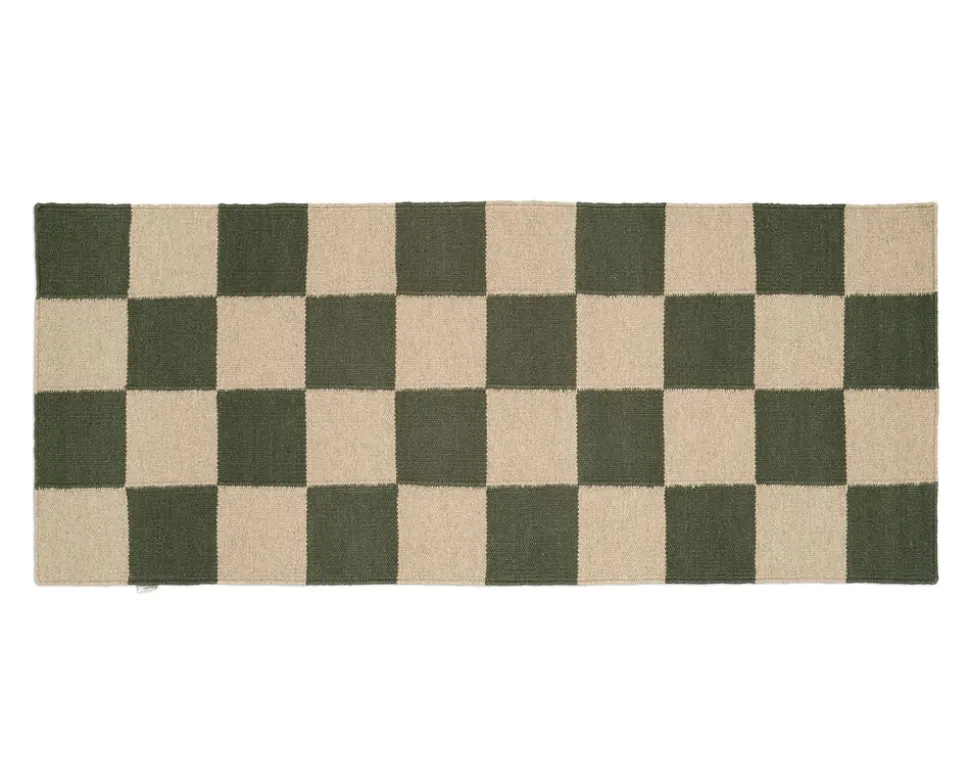 Square Gångmatta 80x200 Skogsgrön/Natur