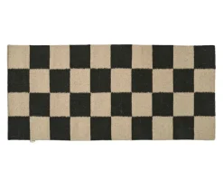 Square Gångmatta 80x200 Svart/Natur
