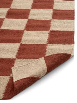 Square Gångmatta 80x200 Terracotta/Natur