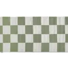 Square Gångmatta 80x200 Vit/Grön