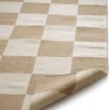 Square Gångmatta 80x200 Vit/Natur