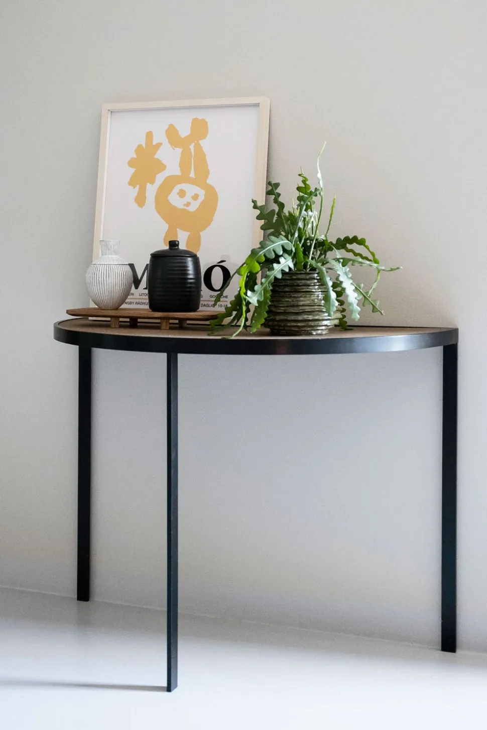 Square Hallbord | Svart/ Svart Ek